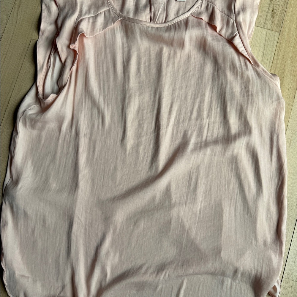 Elegant Peach Sleeveless Top